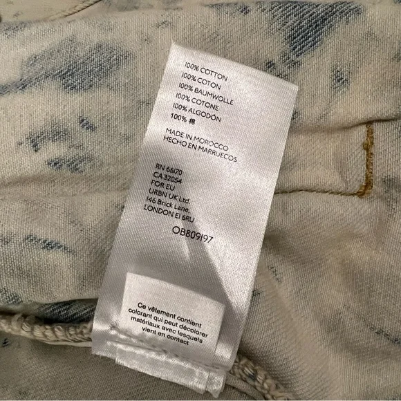 NWT Free People Rumors Bleach Tie Dye Denim Jean Jacket | Jones Tie Dye Blue | S - Picture 8 of 8